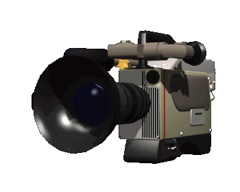 GIF of a movie camera switching between pointing at you and pointing away to the left